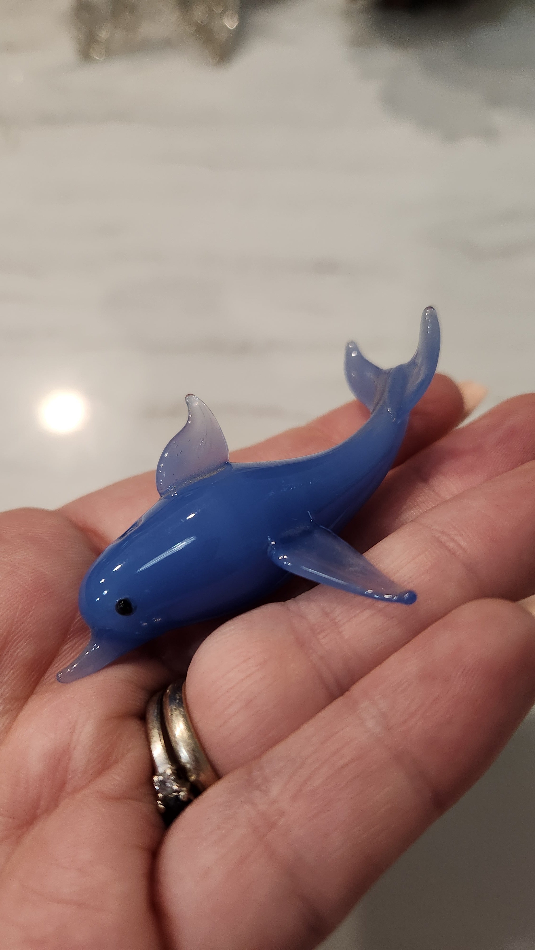 Artisan Hand Blown Tiny Dolphin