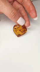 Premium Baltic Amber Heart Pendant (10g, 1.1")