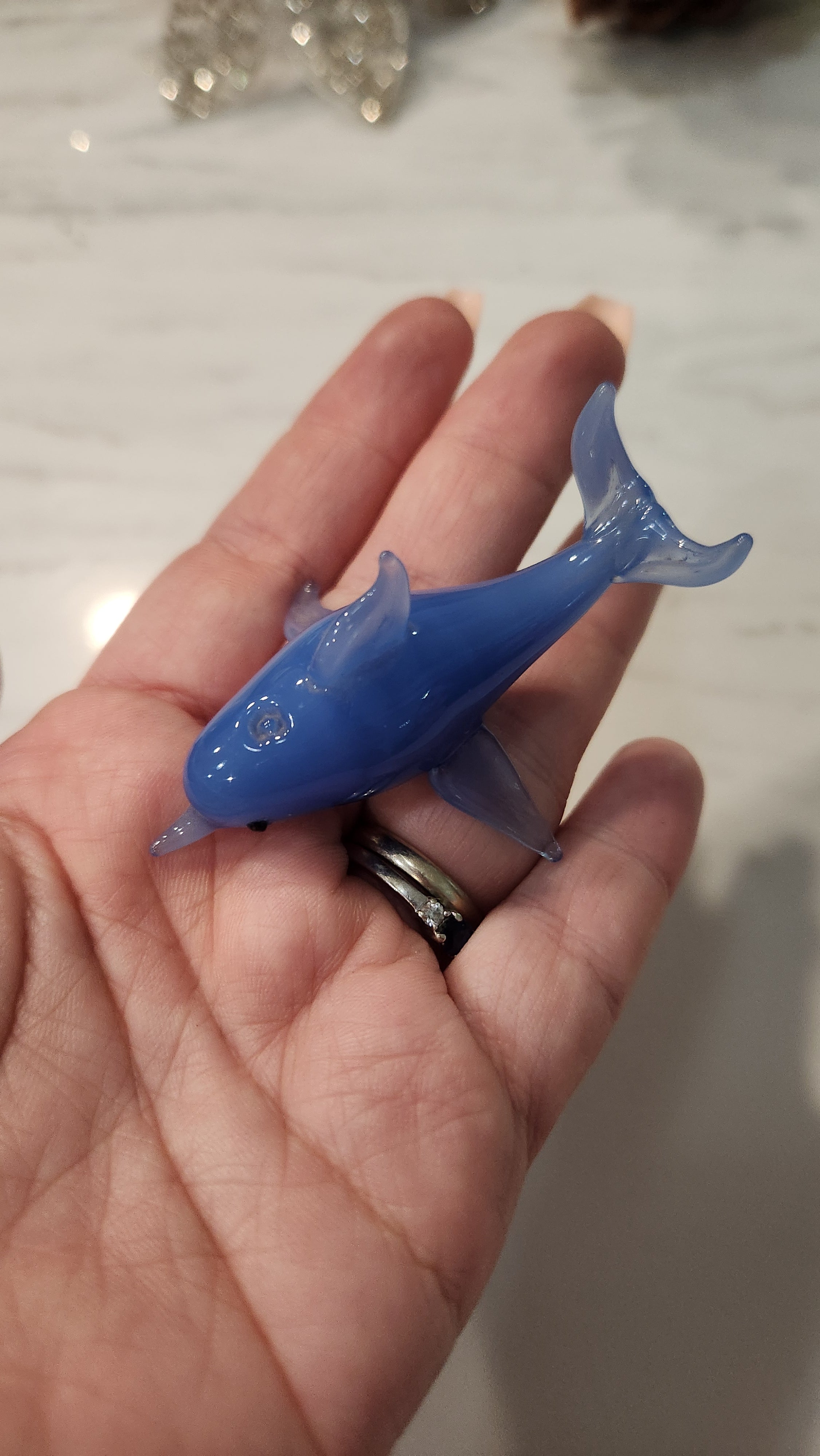 Artisan Hand Blown Tiny Dolphin