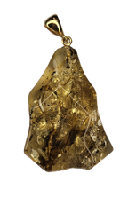 Premium Free-Shaped Baltic Amber Pendant (8g, 1.5")