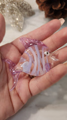 Artisan Hand Blown Pink Fish
