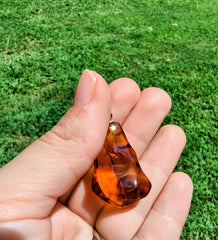 Baltic Amber and Stamped 925 Silver Shape 1 Pendant