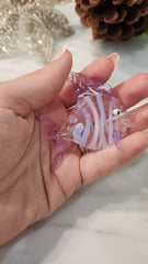Artisan Hand Blown Pink Fish