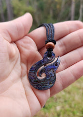 Paua Whale Tail Hei Matau