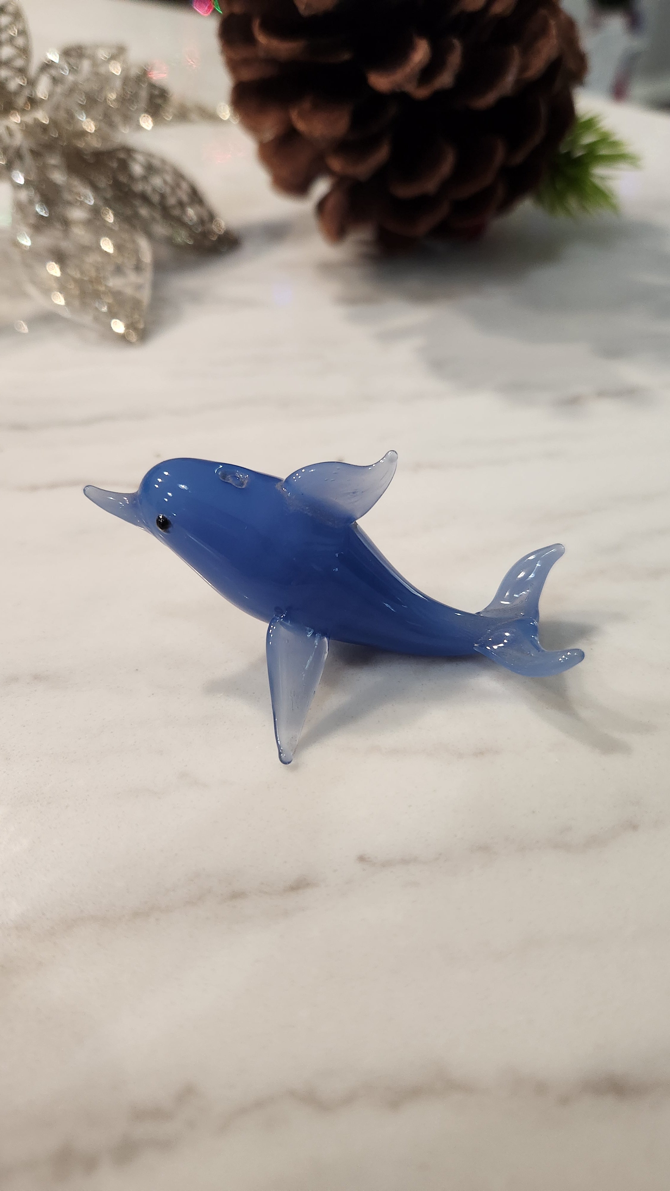 Artisan Hand Blown Tiny Dolphin